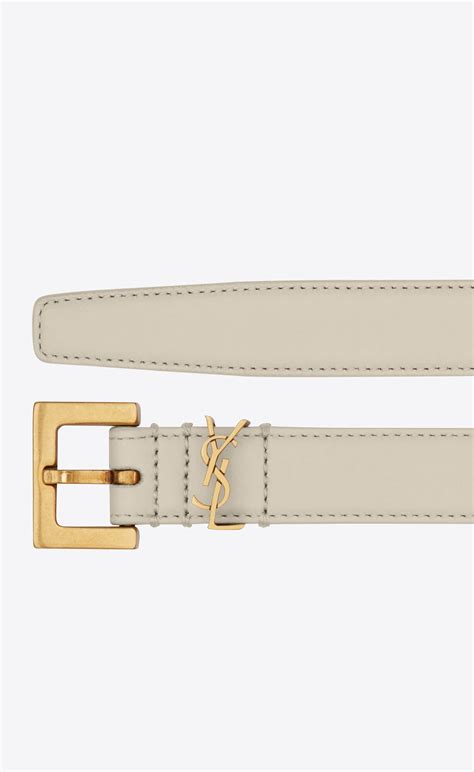 ysl monogram squared buckle belt|saint laurent YSL belt.